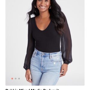Sadie & Sage Black Bodysuit